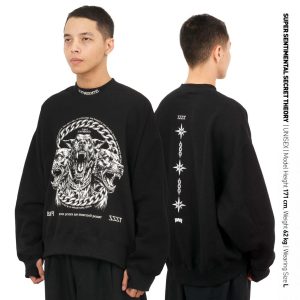 SSST By Bravyson Vconk Hound Crewneck Black